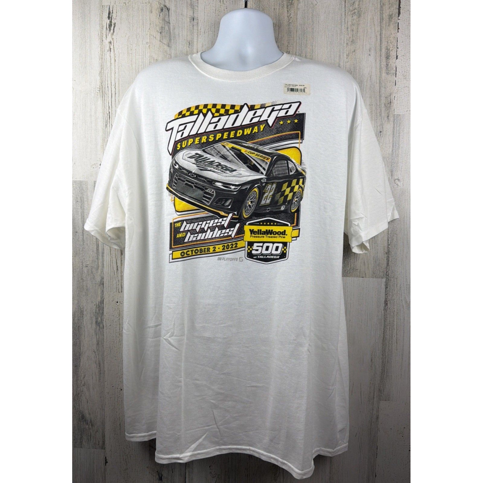 2022 Nascar Talladega Speedway Yellawood 500 Starting Lineup TShirt 2xl